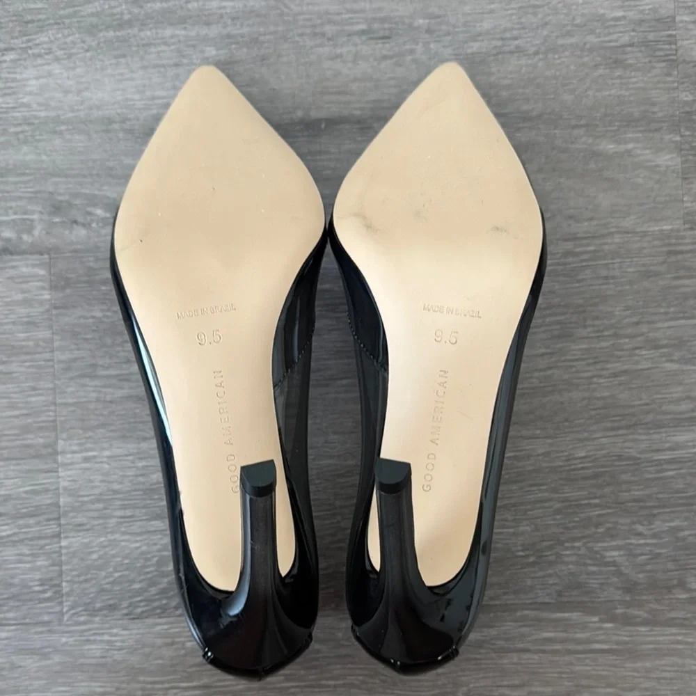 Good American Cinder-F*CKING-RELLA Jeweled Pump In Light Smoke Size 9.5